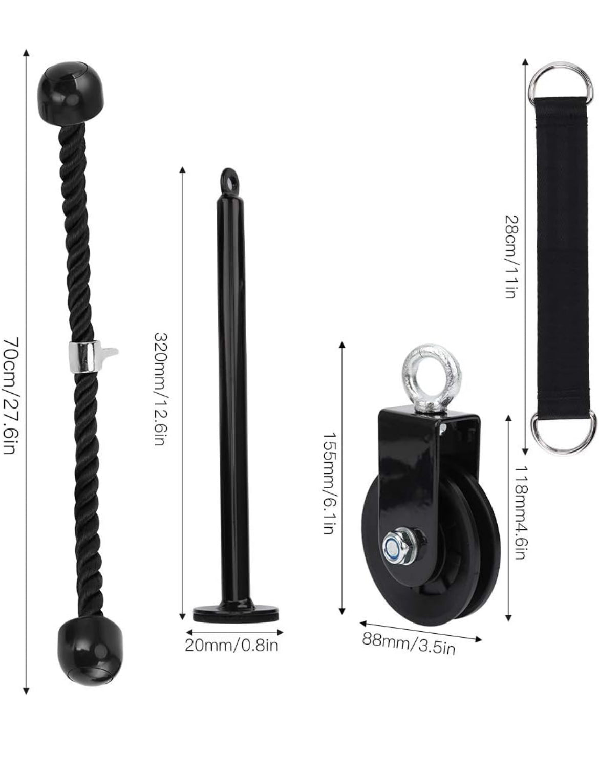 Poulie corde pour l'entraînement en force