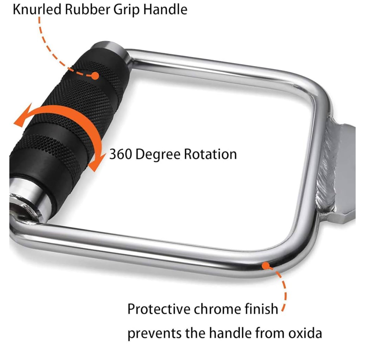 Poignée de Traction Courte,du Câble Biceps Fixation