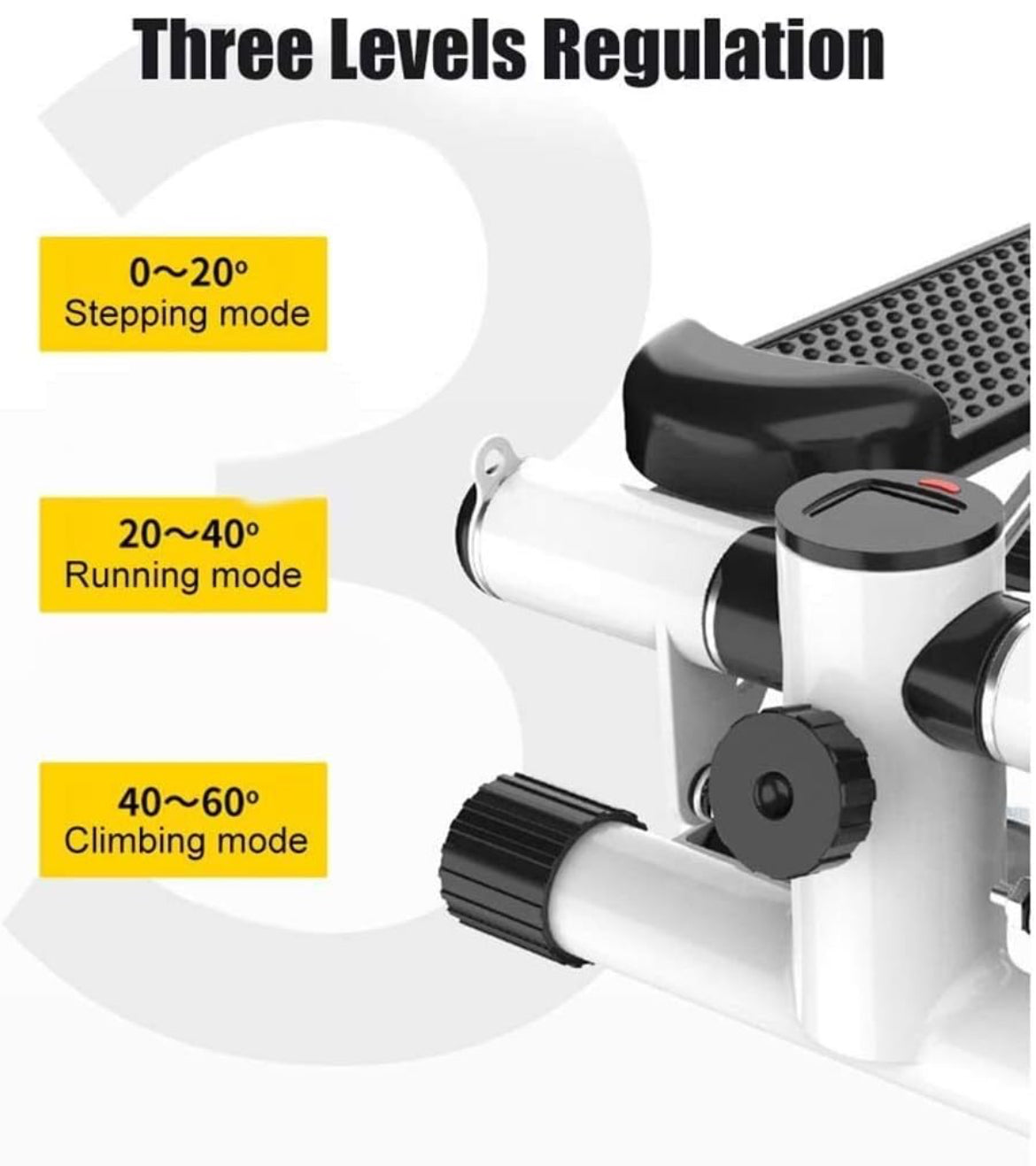 Mini Stepper avec écran Multifonctions et Cordes Élastique