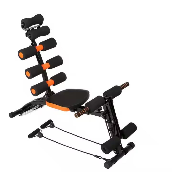 Banc multifonctions pour abdominaux fitness avec bande résistance