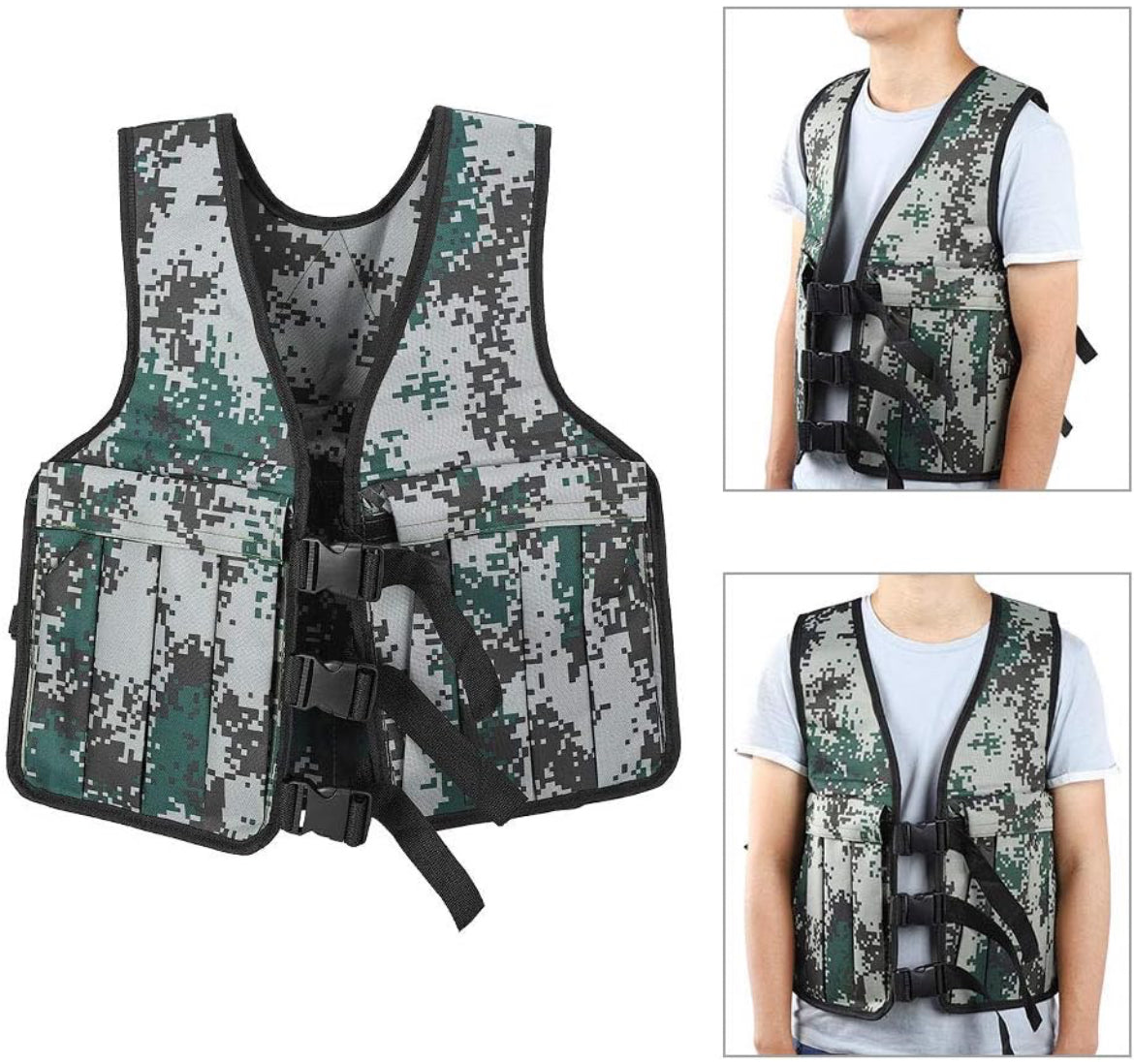 Gilet lesté pour entraînement de force poids maximum de 20 kg