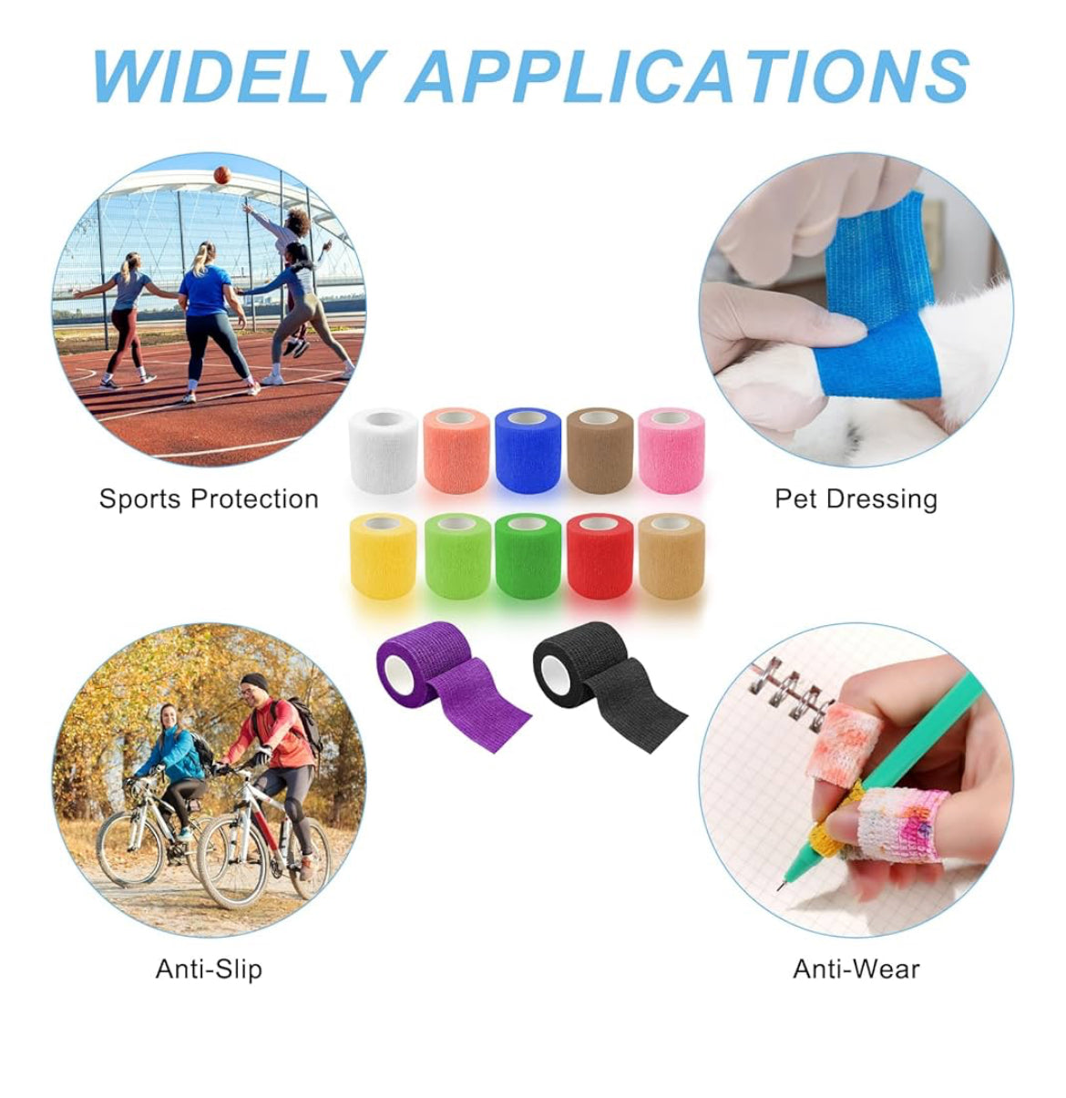 Rouleaux de bandages auto-adhésifs