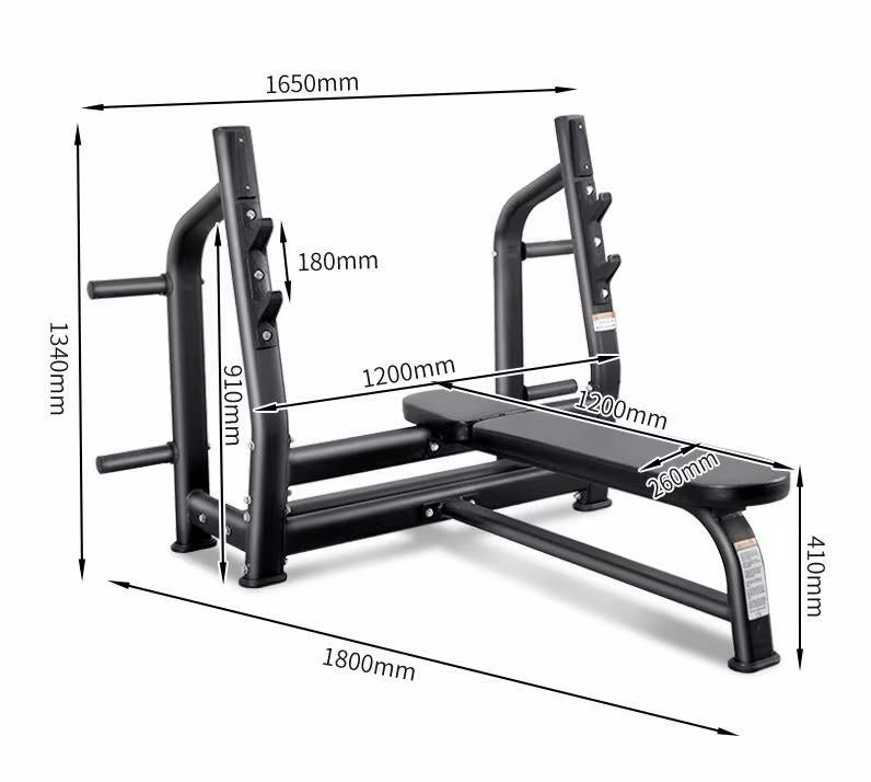 Banc olympique multifonctionnel (professionnel olympique) pliable Noir