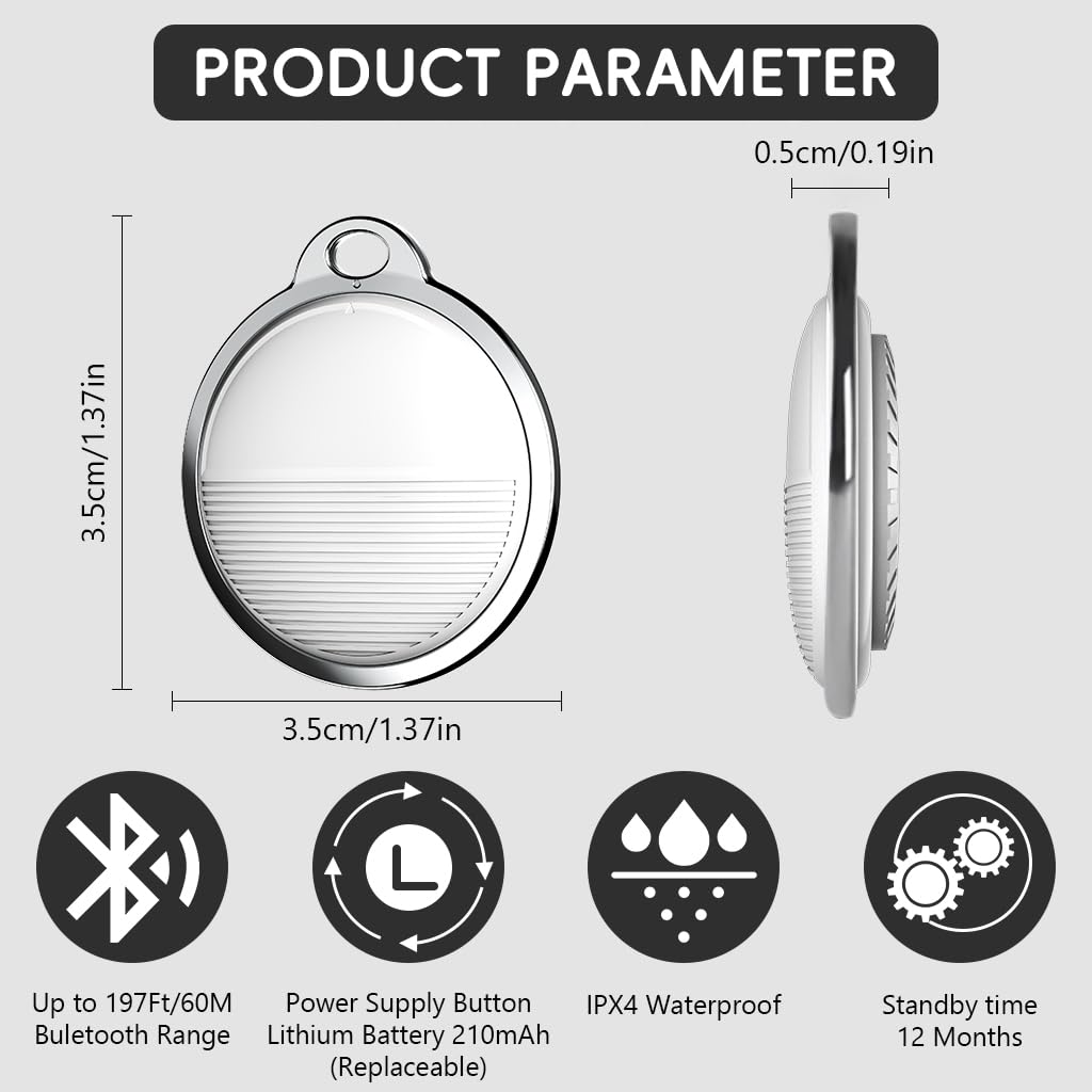 Loshall Tag- Traqueur GPS Bluetooth fonctionne avec Apple
