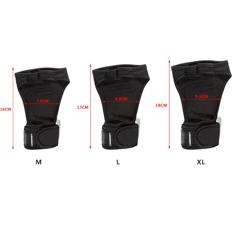 Gants de fitness antidérapants rembourrés en silicone respirant avec protège-poignet pour haltérophilie