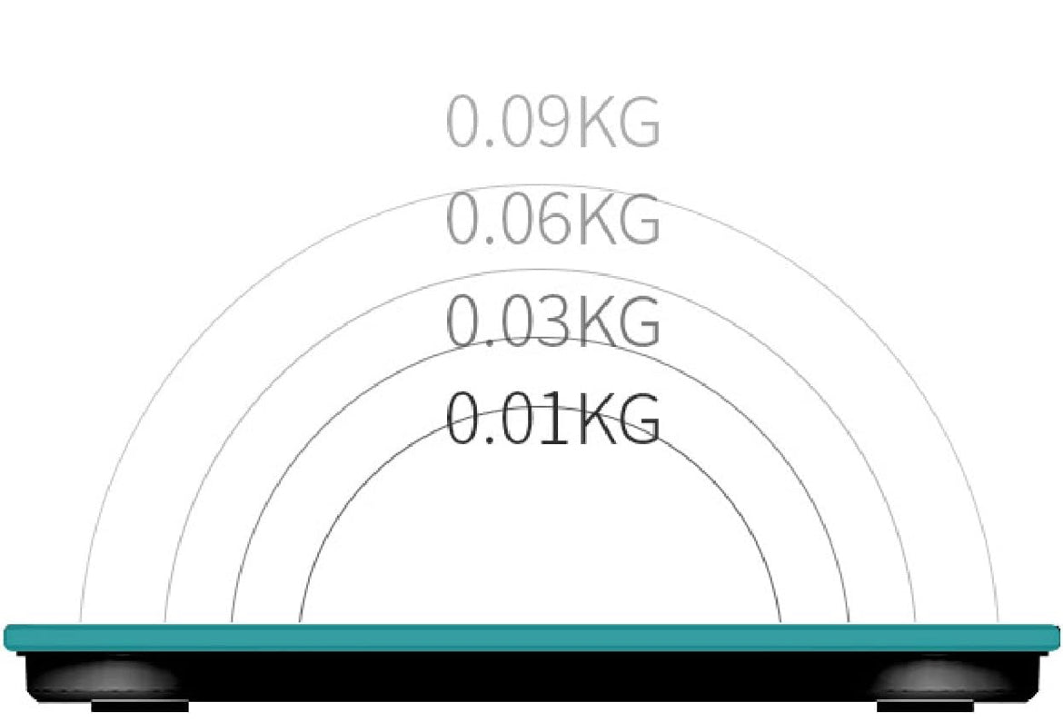 Pèse-personne intelligent avec analyseur de graisse corporelle, connecté Bluetooth et application (noir)