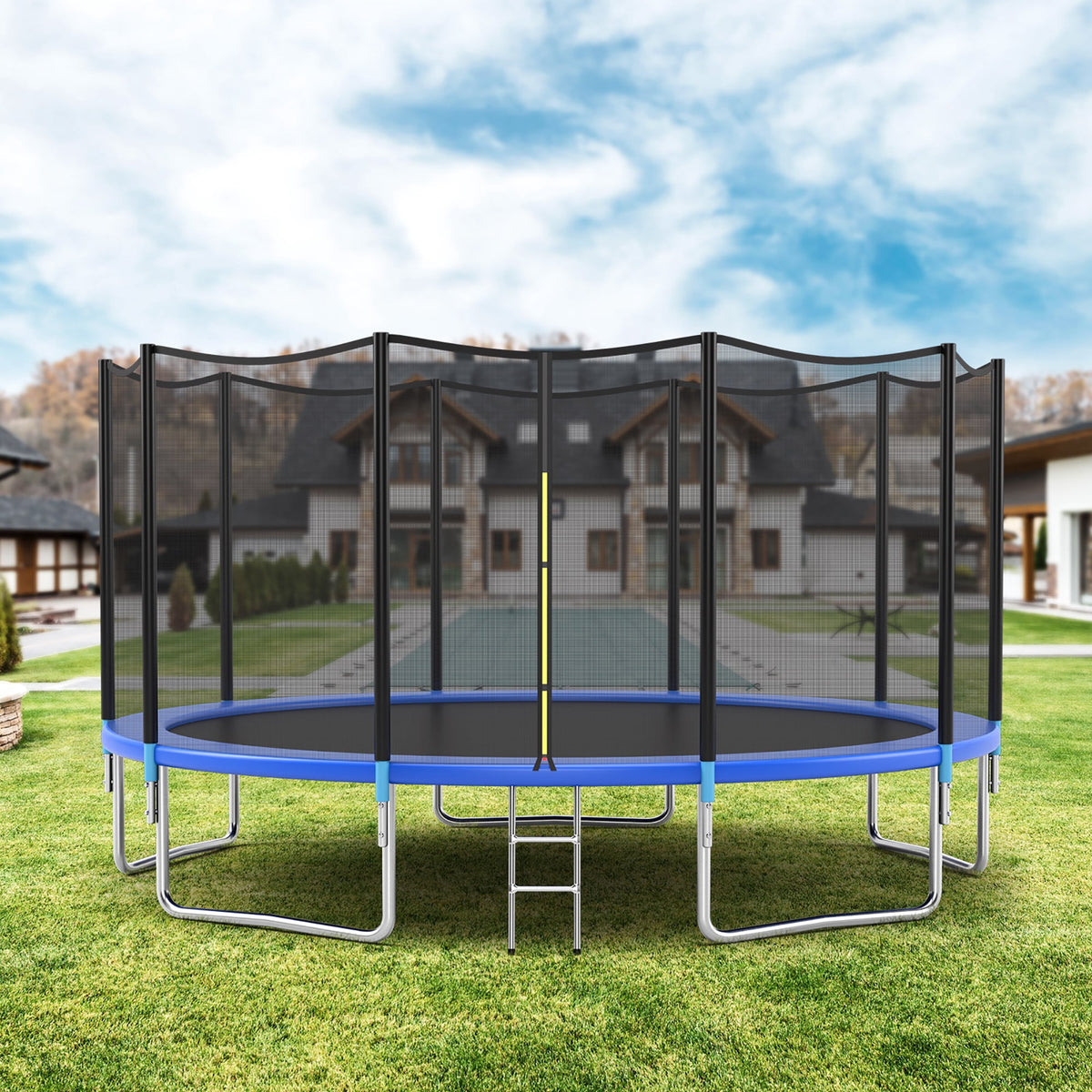 Trampoline haut de gamme de haute qualité assez grand pour 8 enfants