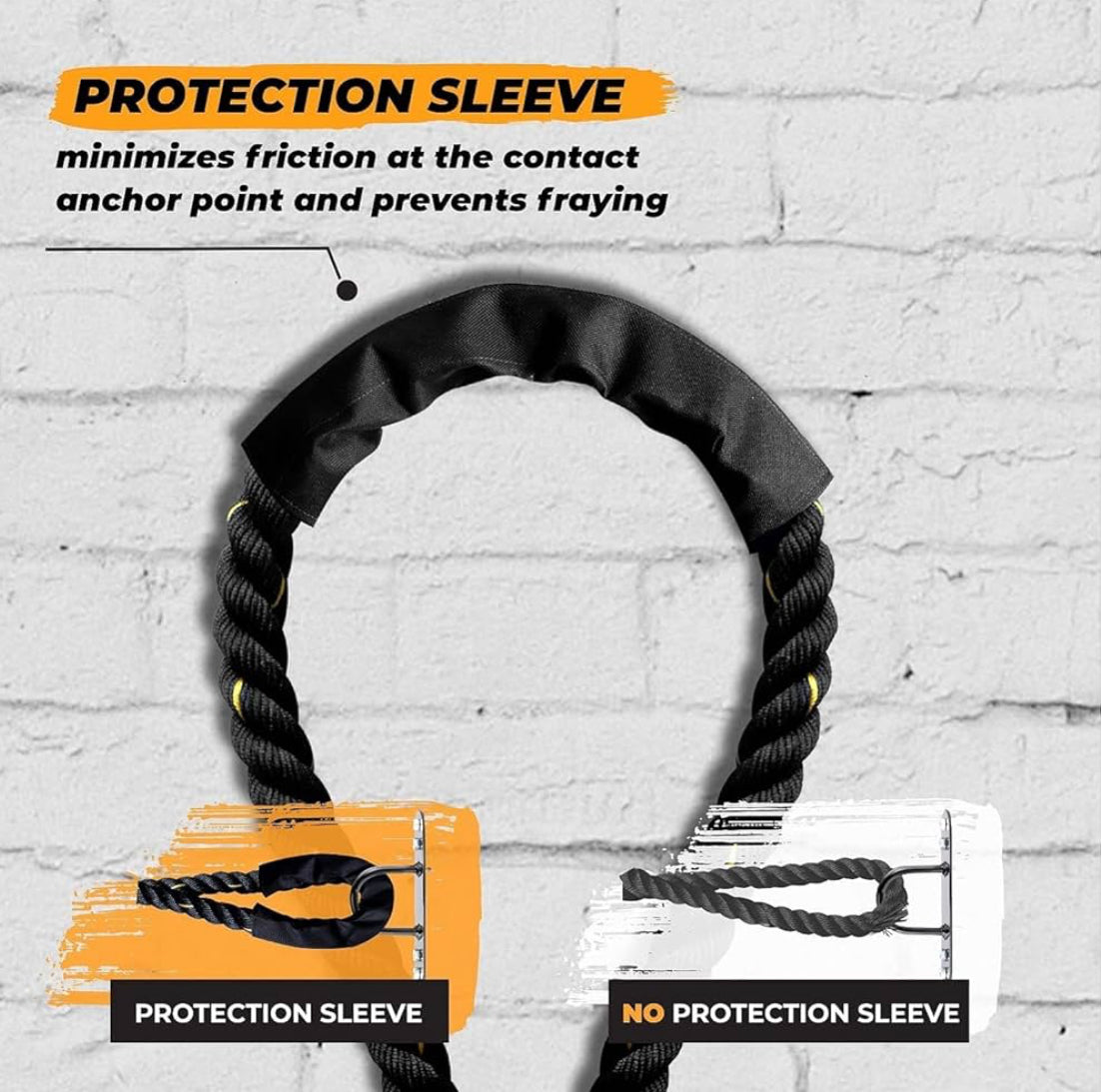 Corde d'entraînement pour les exercices de combat avec housse de protection 12metres