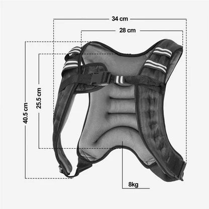 Gilet de musculation au design intime confortable à utiliser pour le renforcement musculaire