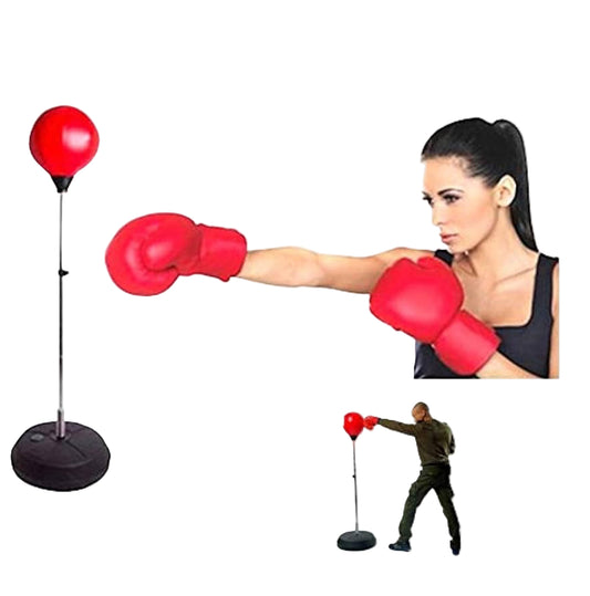 Ensemble de balles de frappe Entraînement avec gants à hauteur réglable