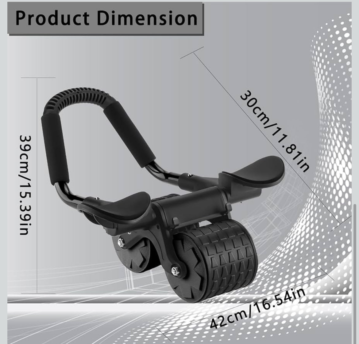 Rouleau Ab avec support de coude et support de téléphone
