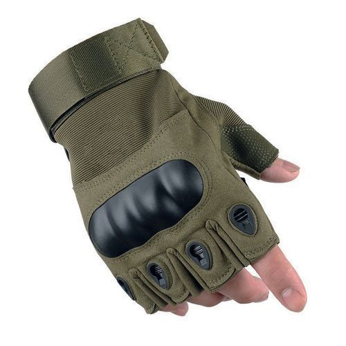 Gants coupe fitness avec protection  (vert)