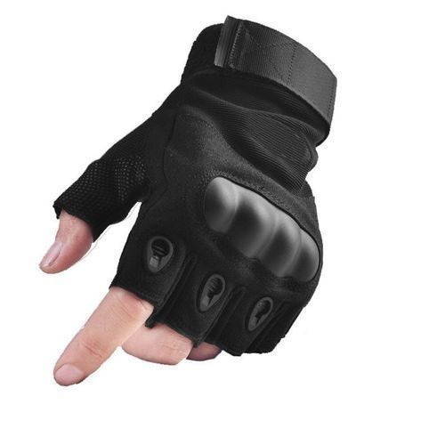 Gants coupe fitness avec protection  (noir)