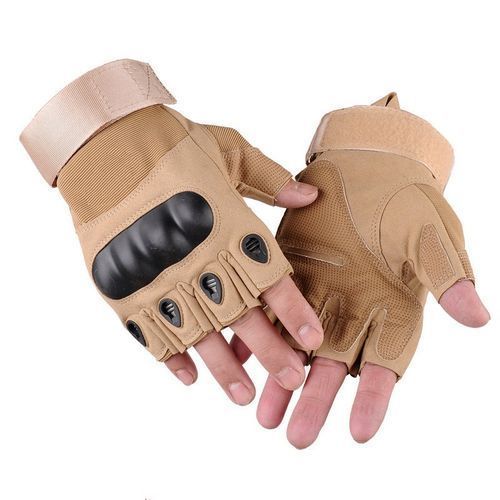 Gants coupe fitness avec protection  (beige)