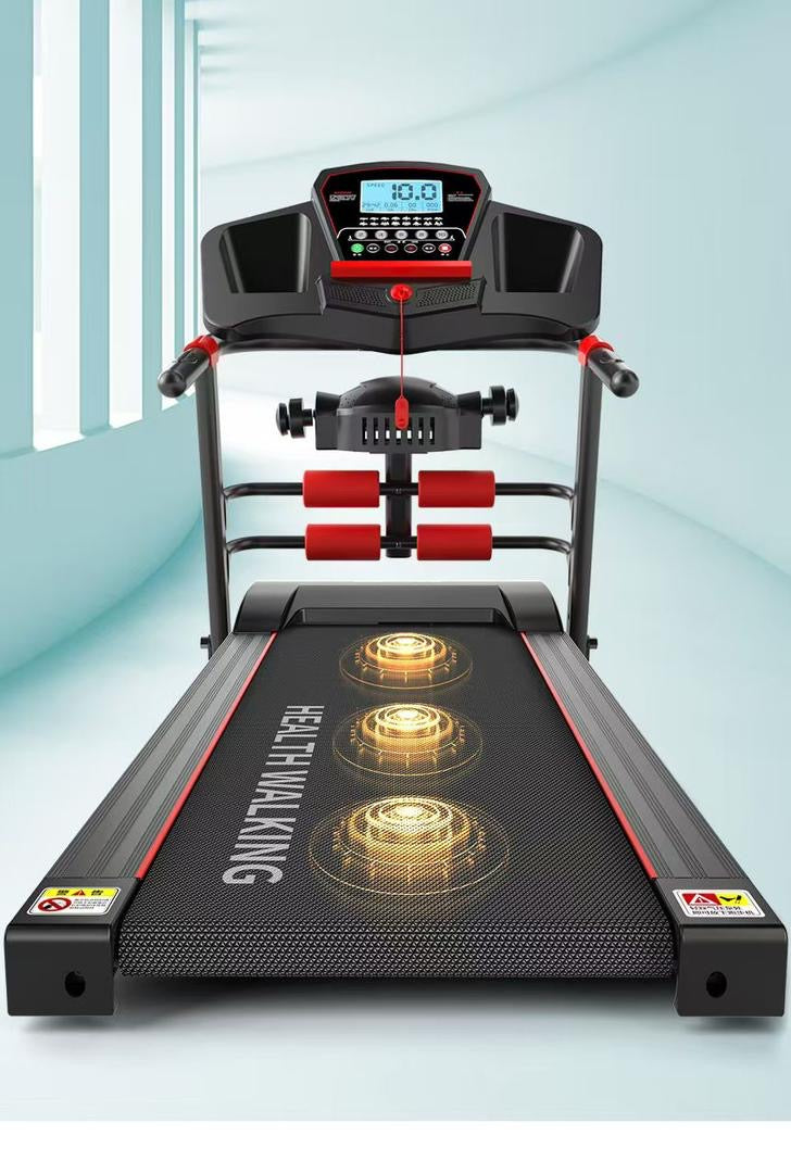 Tapis de course pliable multifonction avec écran LED & rouleaux de massage (BTSS)