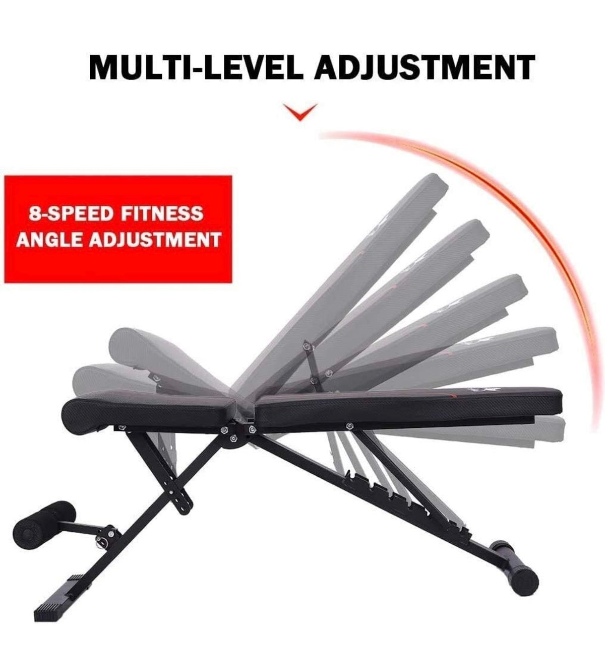 Banc de musculation pliable et réglable