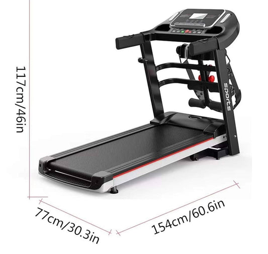 Tapis de course multifonction avec rouleaux de massage & écran digital (BTSS)