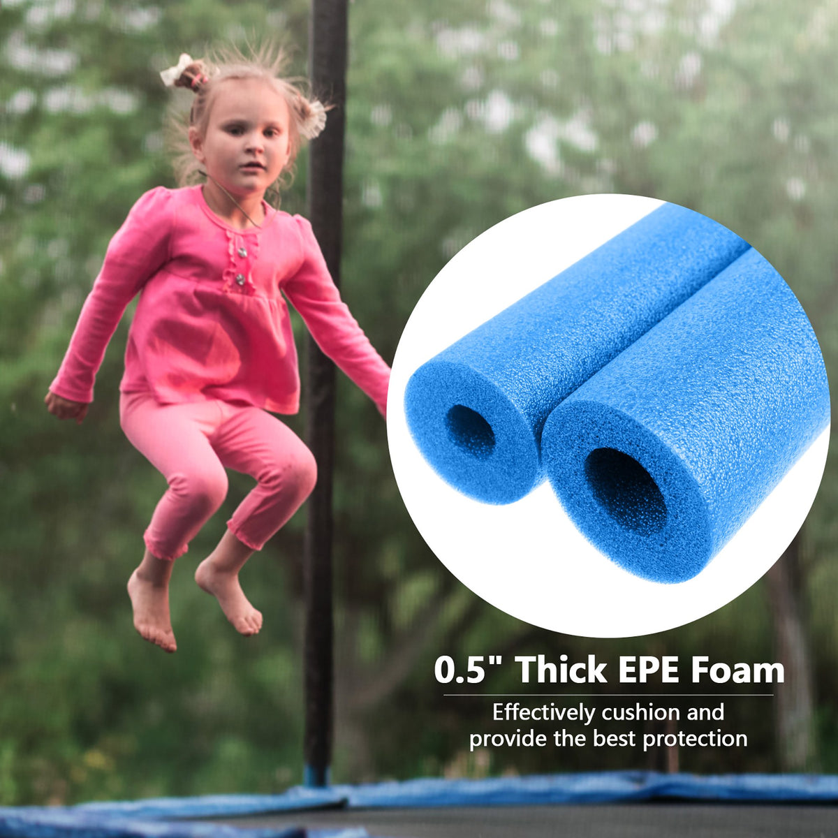 Trampoline haut de gamme de haute qualité assez grand pour 8 enfants