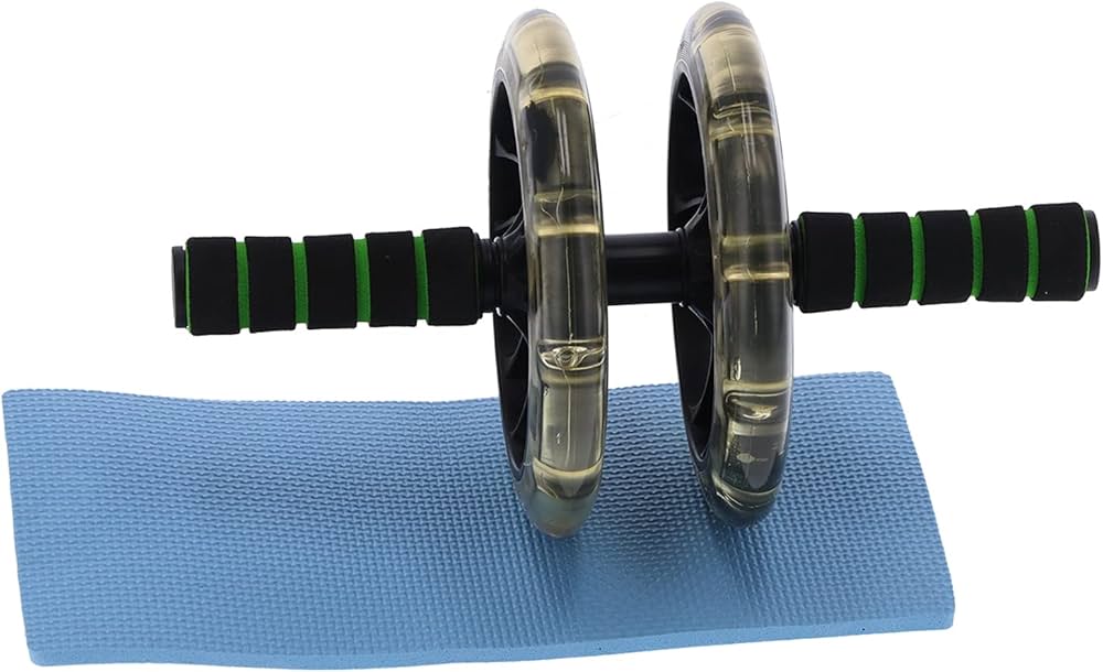 Rouleau de roue abdominale antidérapant à double roues