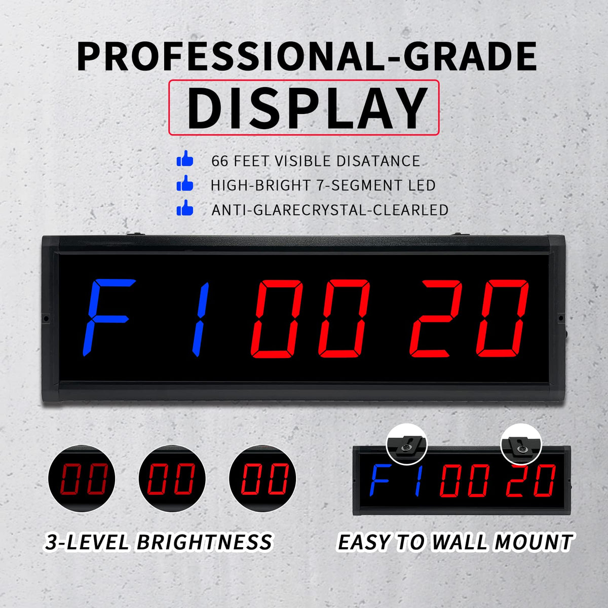 Horloge / Minuteur Digital LED – Affichage Clair & Ultra Visible