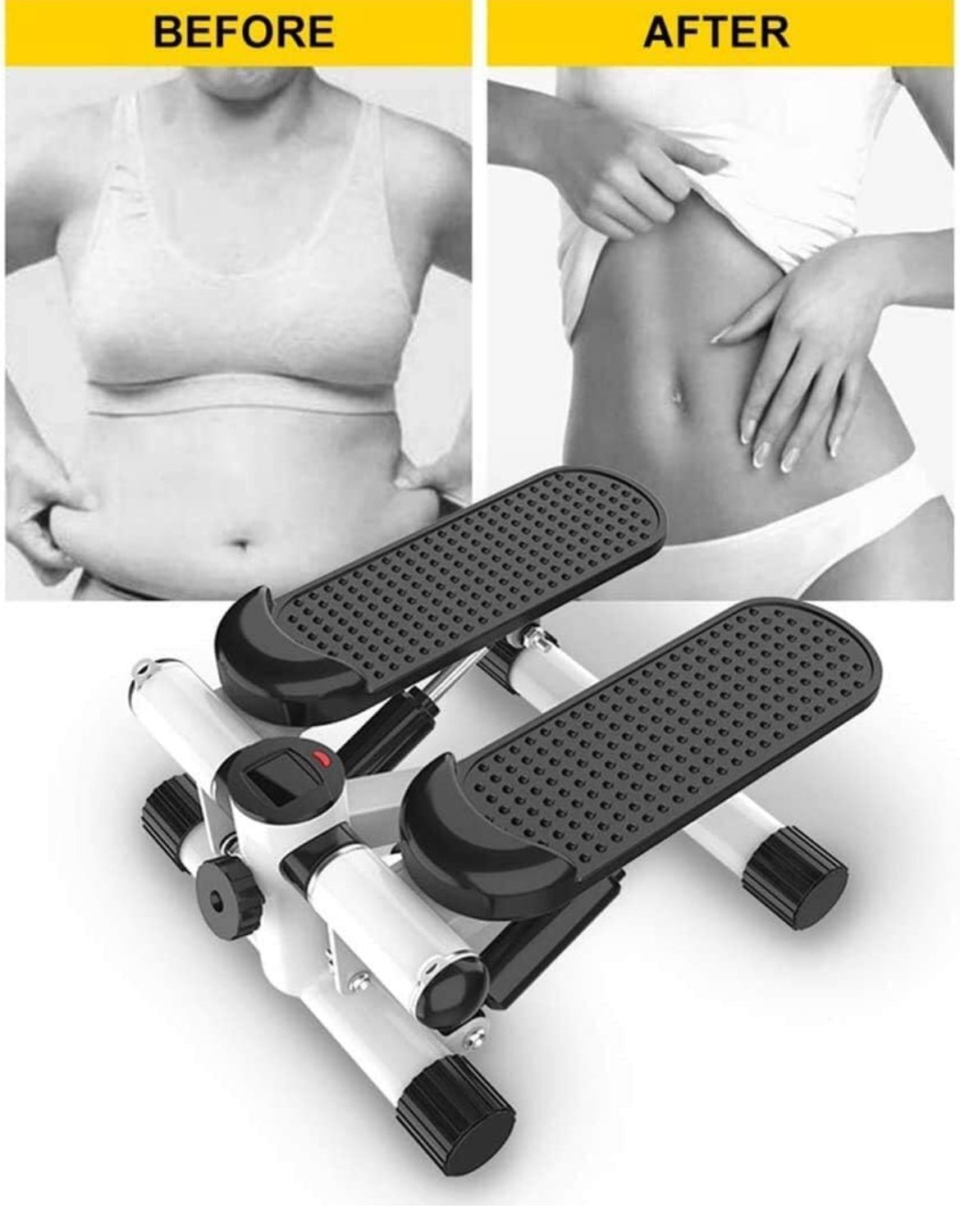 Mini Stepper avec écran Multifonctions et Cordes Élastique