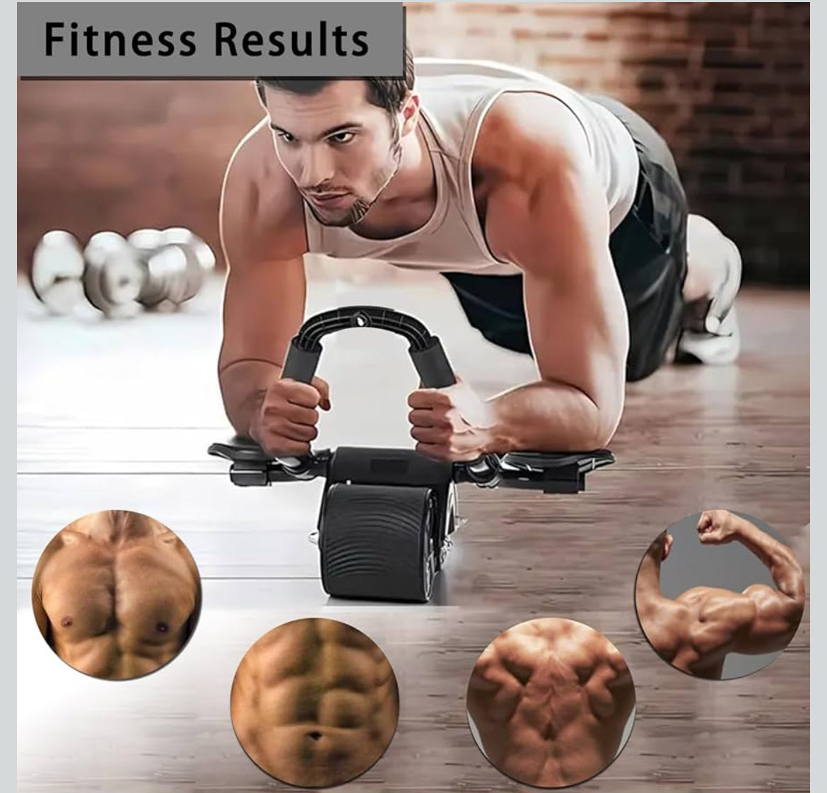 Rouleau Ab avec support de coude et support de téléphone