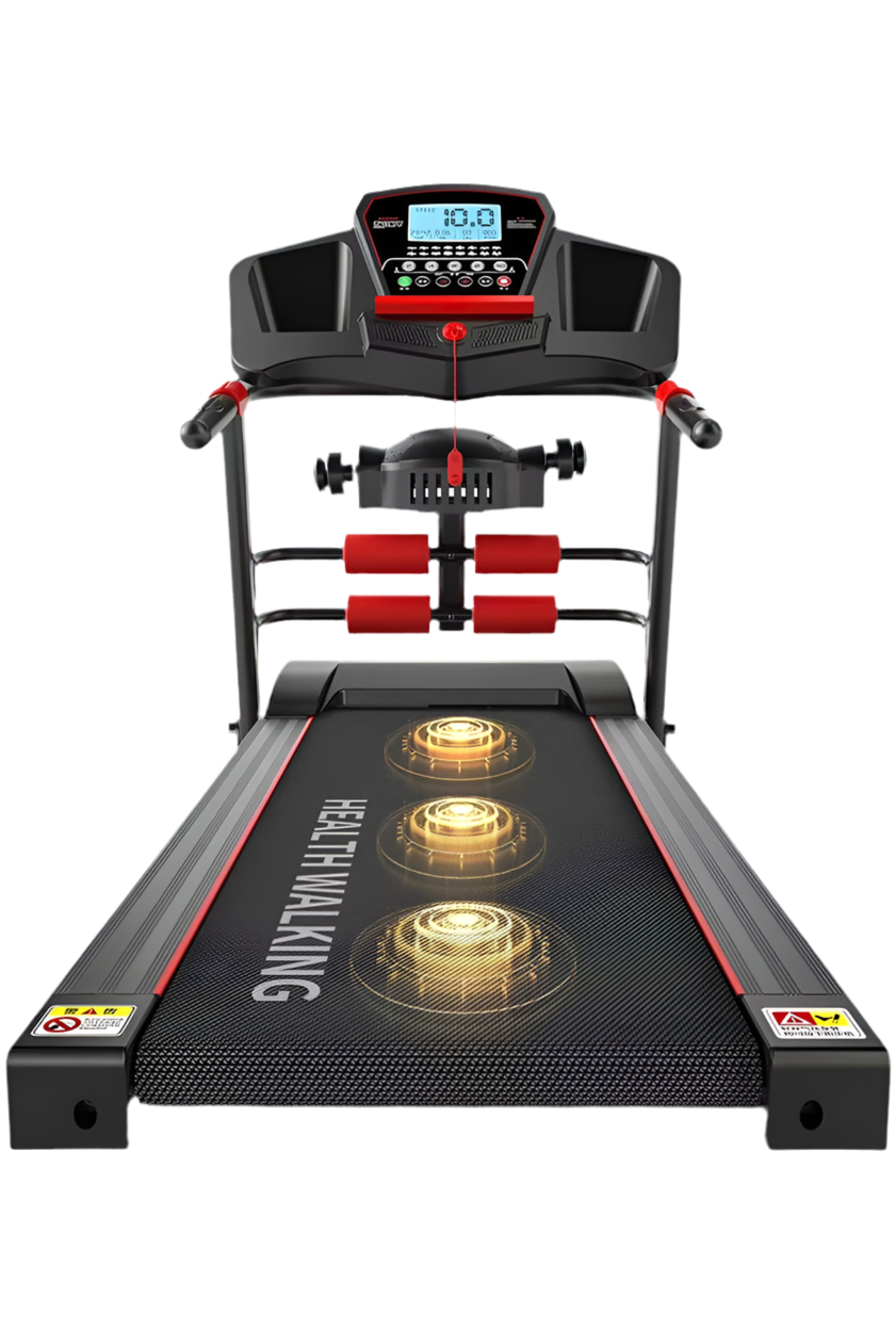 Tapis de course pliable multifonction avec écran LED & rouleaux de massage (BTSS)