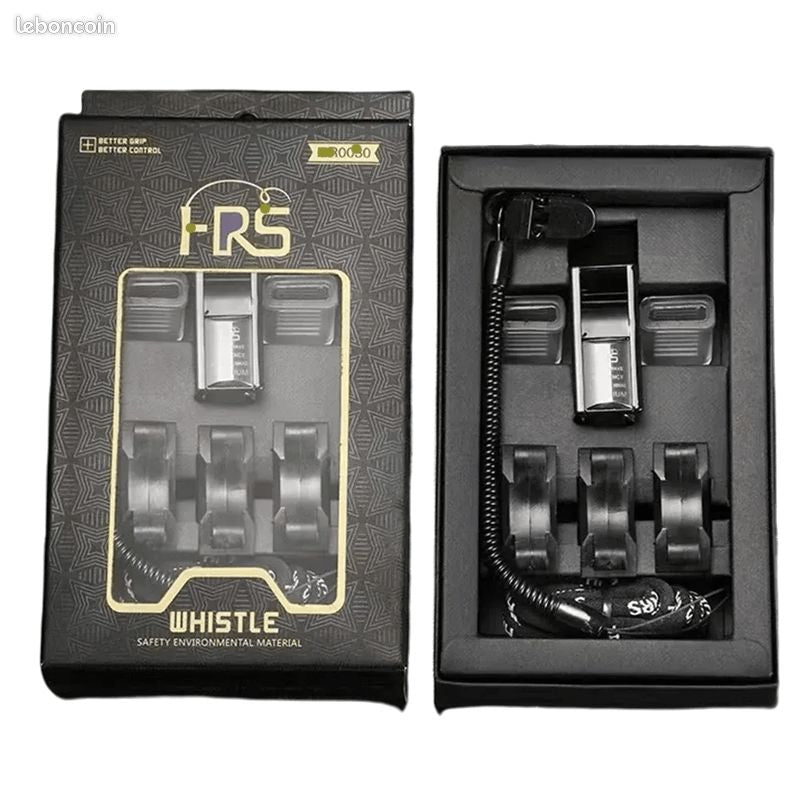 Sifflet professionnel HRS avec support et corde