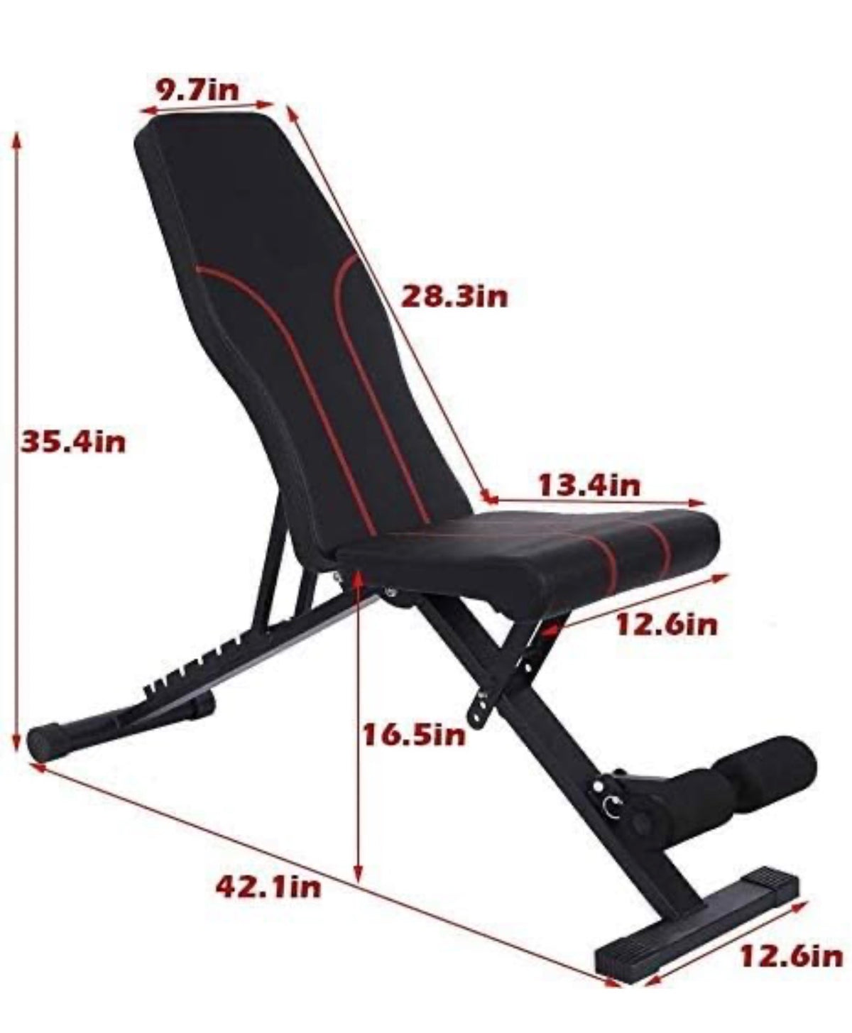 Banc de musculation pliable et réglable