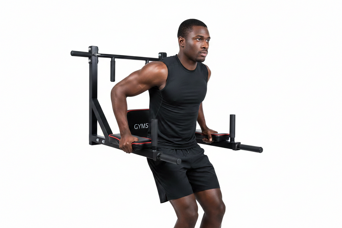 Barre multifonctions murale Mounte pour station de traction et de plongée (Pull-Up & Dip Rack)