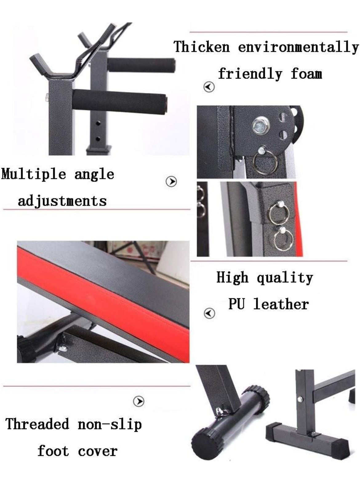 Banc de musculation professionnel à domicile multifonction