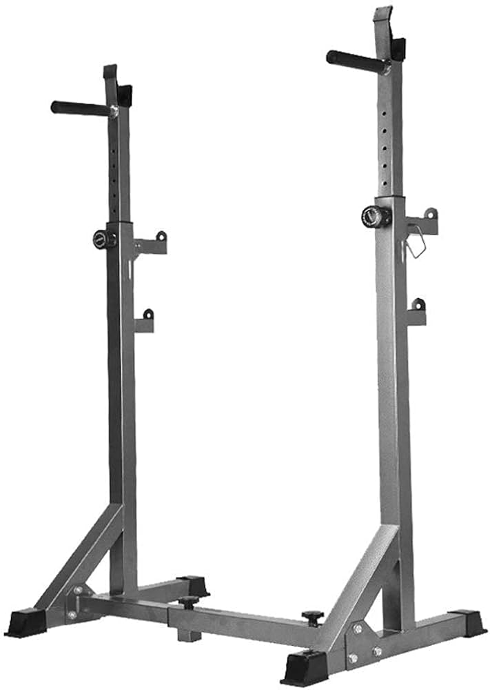 Support à squats multifonction réglable en poids (avec Support pour haltères)