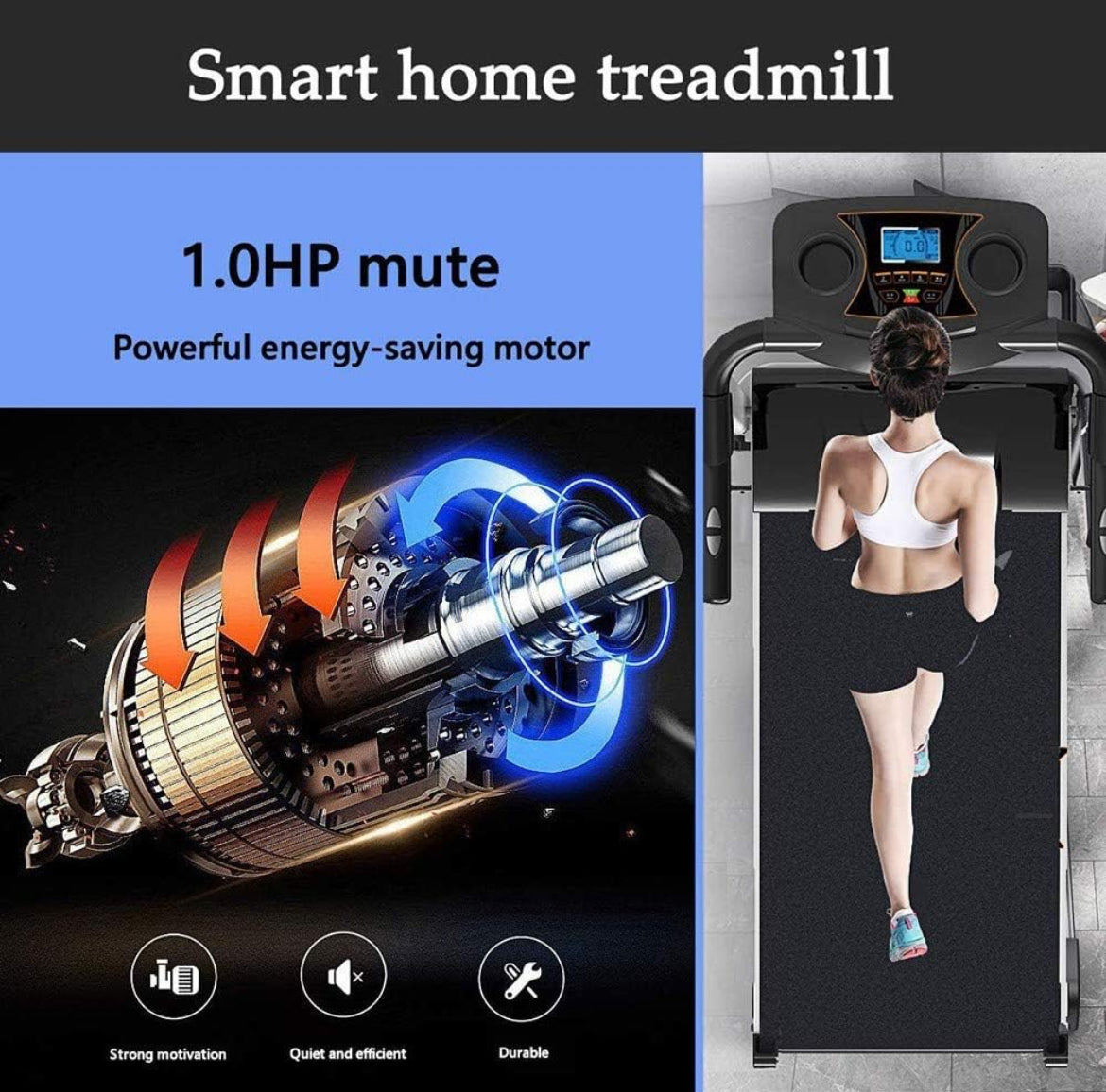 Tapis roulant électrique motorisé Portable Pad