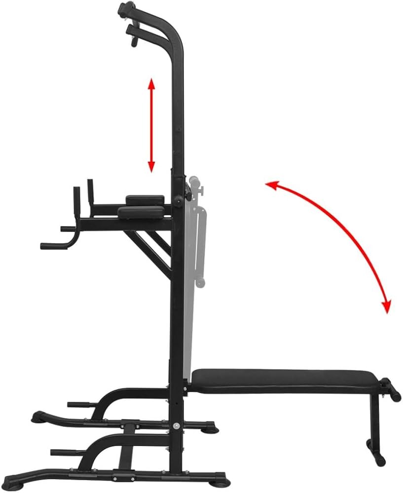 Banc de musculation multifonction et élévateur de jambes avec banc de musculation pliable, (équipement de fitness pour la maison et la gym)