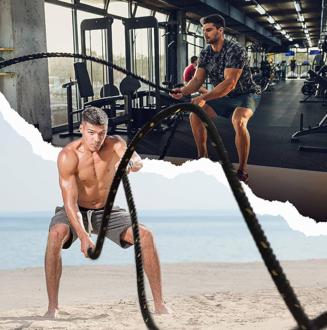 Corde d'entraînement pour les exercices de combat avec housse de protection 12metres