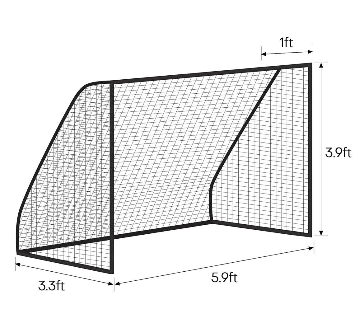 Paires 2 sacs Filet de but de football Filets d'entraînement en polyéthylène pleine grandeur