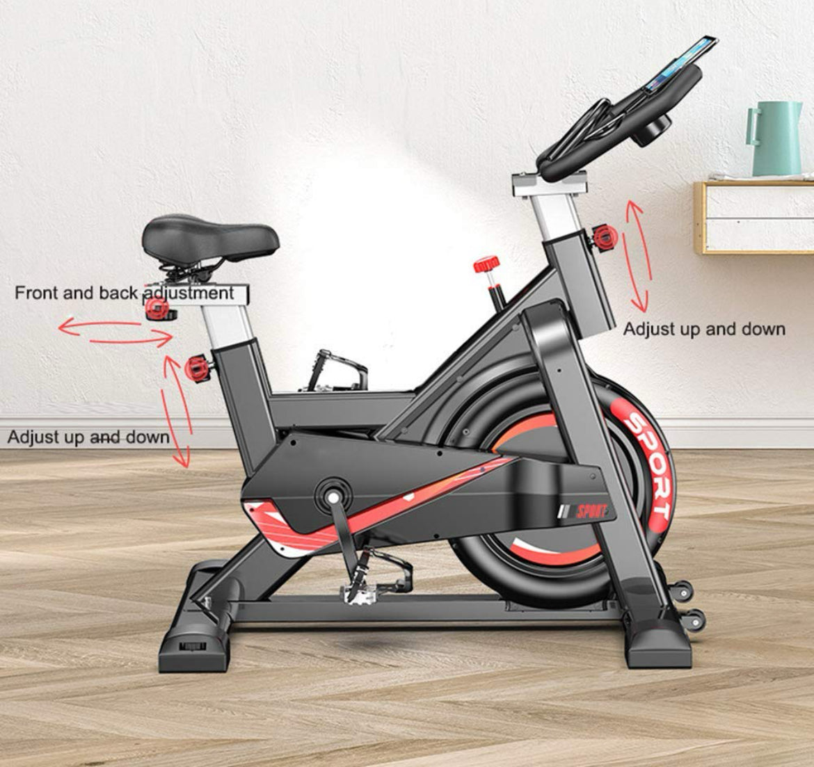 Vélo d'intérieur Spinning Fitness ultra-silencieux