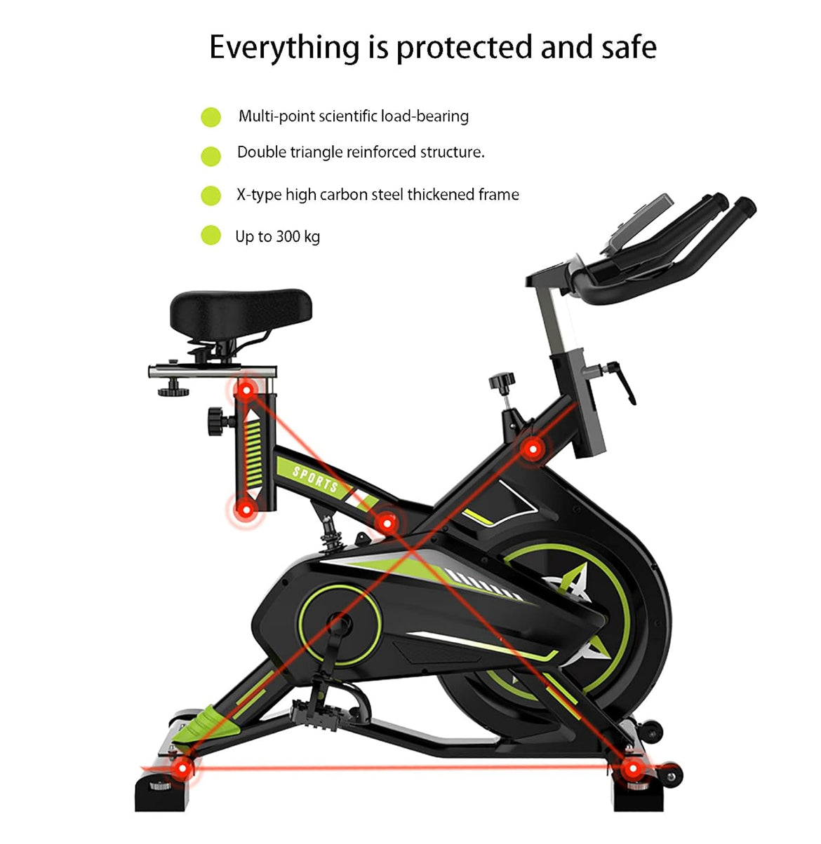 Vélo d'exercice à résistance magnétique professionnel