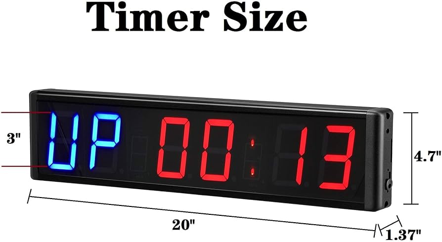Horloge / Minuteur Digital LED – Affichage Clair & Ultra Visible