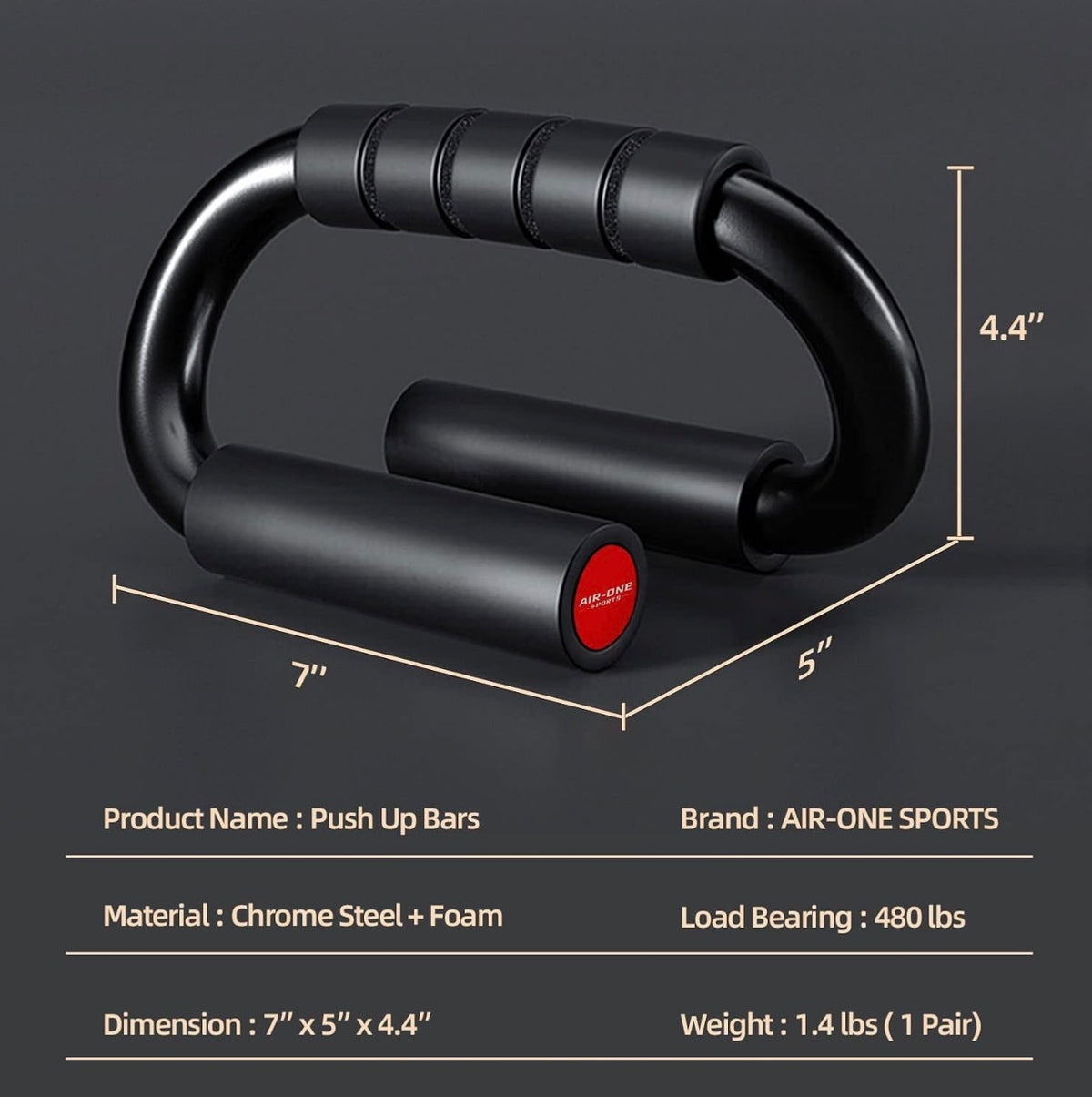 Supports de pompes robustes en forme de S (poignées de protection pour les poignets pour l'entraînement musculaire)