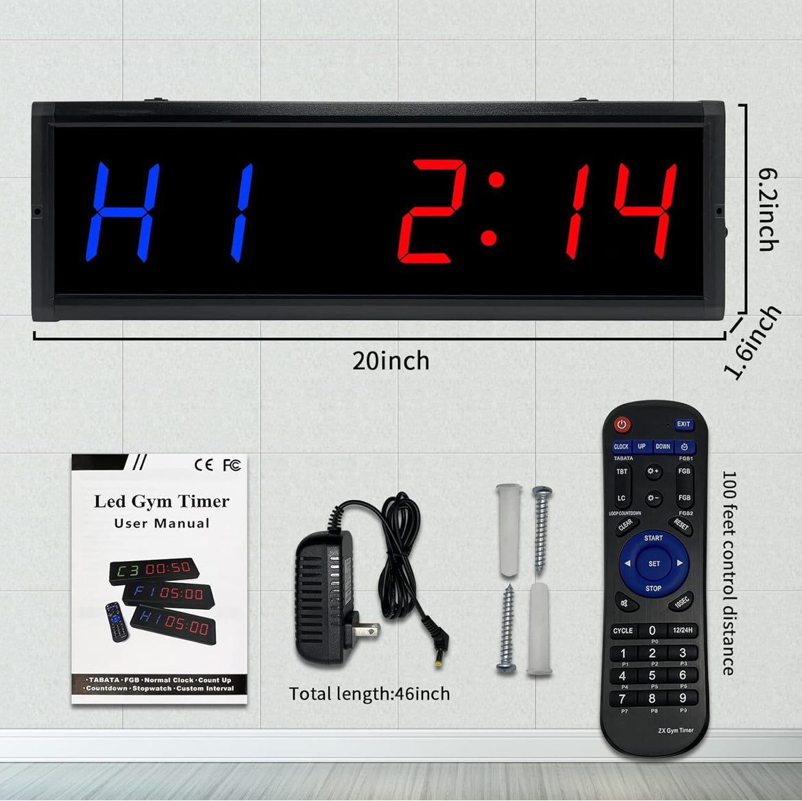 Horloge / Minuteur Digital LED – Affichage Clair & Ultra Visible