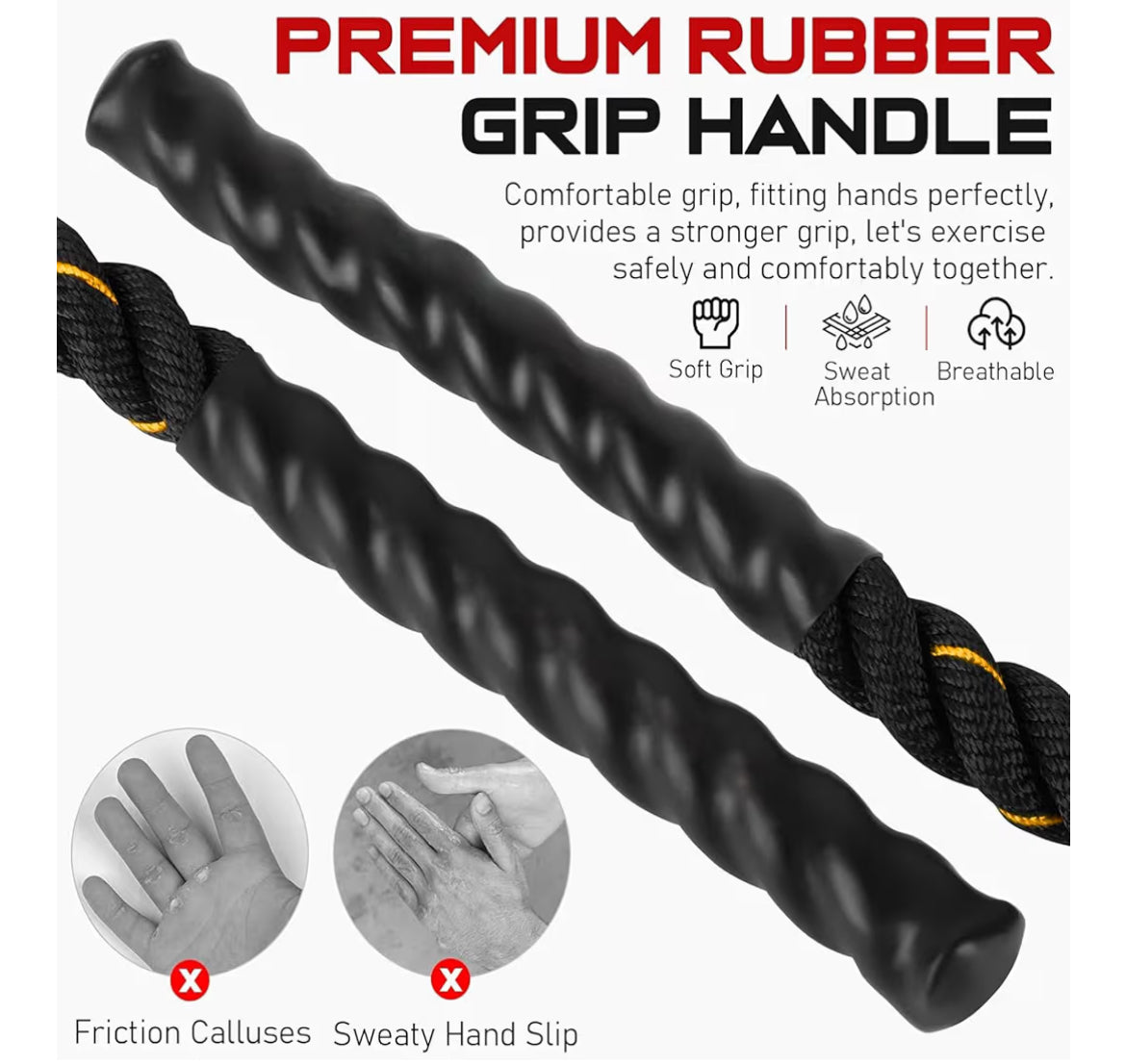 Corde à sauter lestée Entraînement de puissance pour améliorer la condition physique