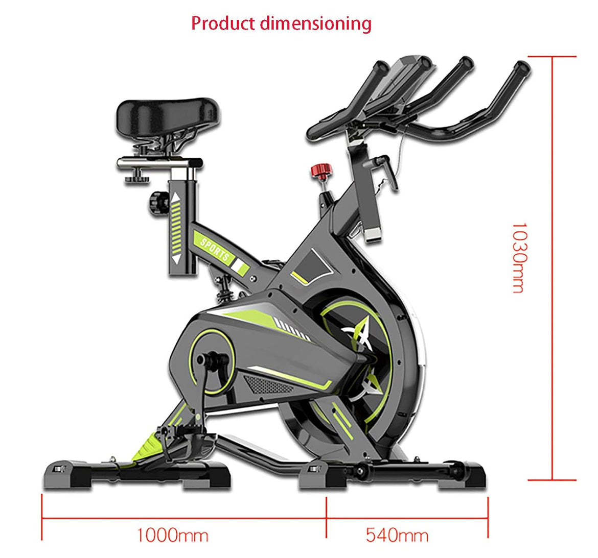 Vélo d'exercice à résistance magnétique professionnel