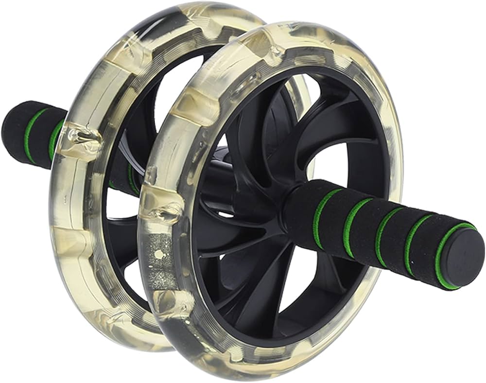 Rouleau de roue abdominale antidérapant à double roues