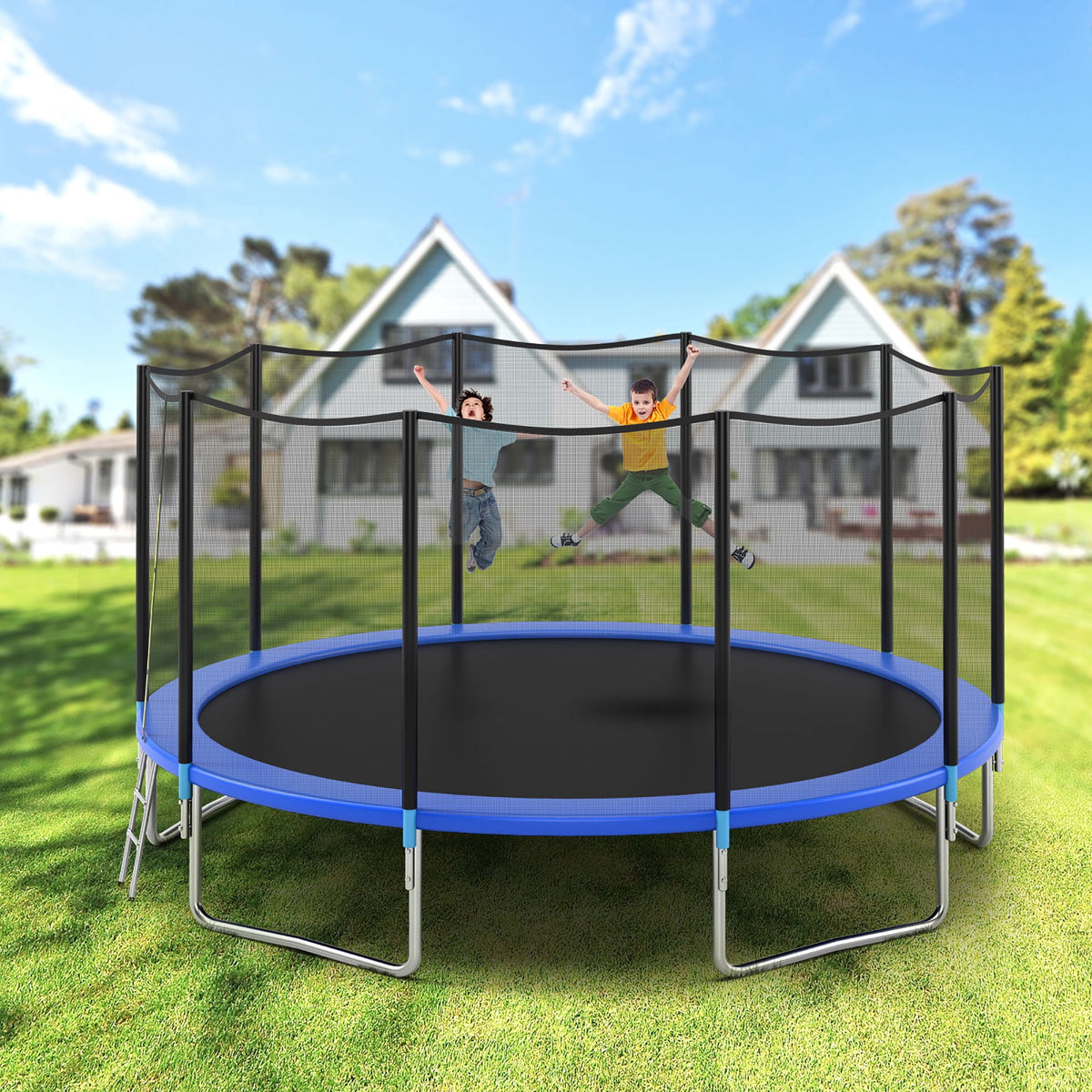 Trampoline haut de gamme de haute qualité assez grand pour 8 enfants