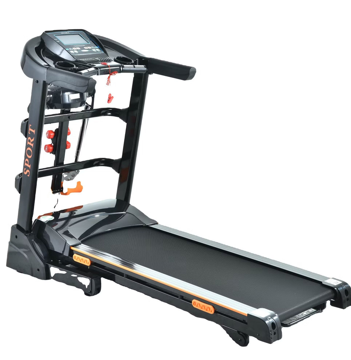 Tapis roulants avec station multifunction mini haltères et spinner dos