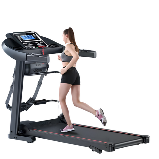 Tapis de course premium avec large plateau & écran digital multifunction (BTSS)