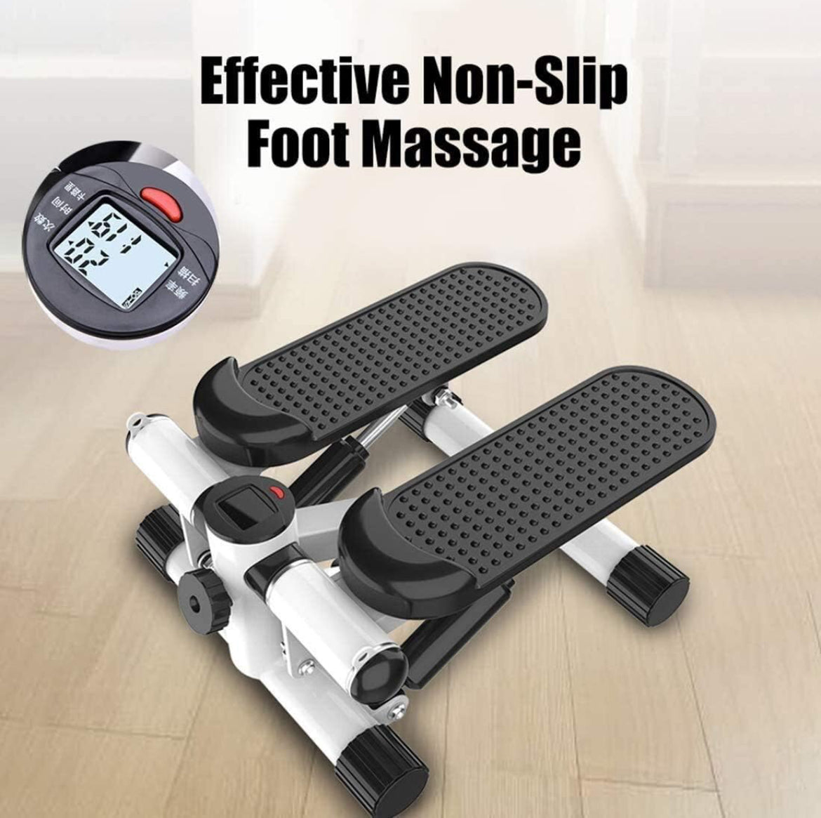 Mini Stepper avec écran Multifonctions et Cordes Élastique