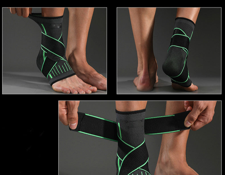 Une attelle orthopédique réglable avec un support élastique et une sangle de compression.