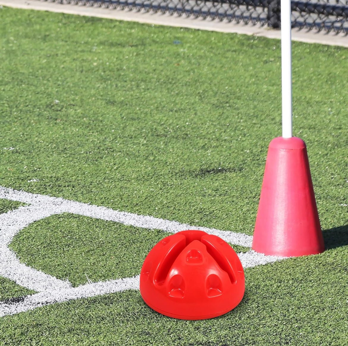 Paires Base de drapeau de coin de football remplie d'eau pour l'entraînement d'agilité - Lewndi Tech